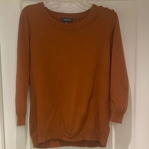 Modcloth Women's Warm Orange Crew Neck Sweater